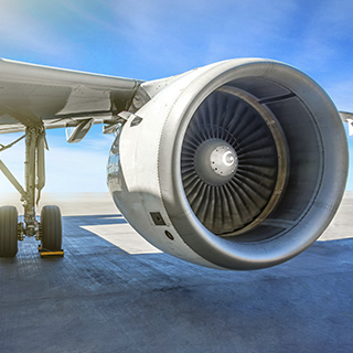 Turbina de avión como aplicación del sector aeronáutico