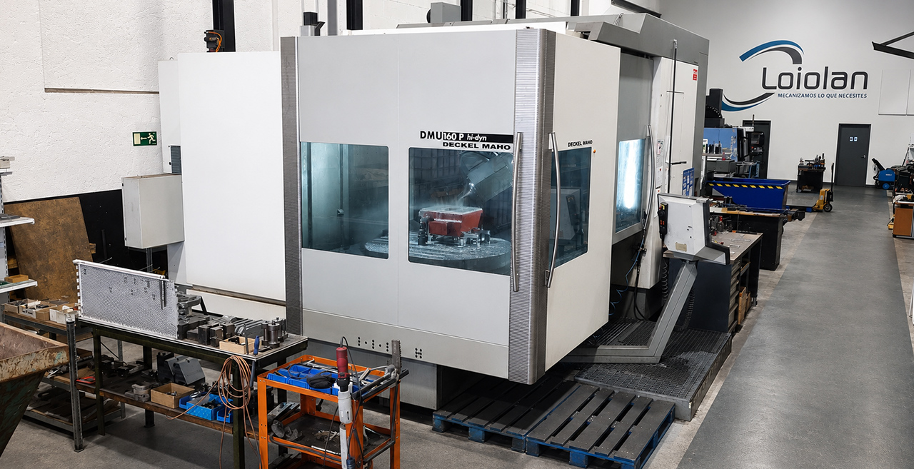 Vista general del taller de mecanizado CNC de Loiolan